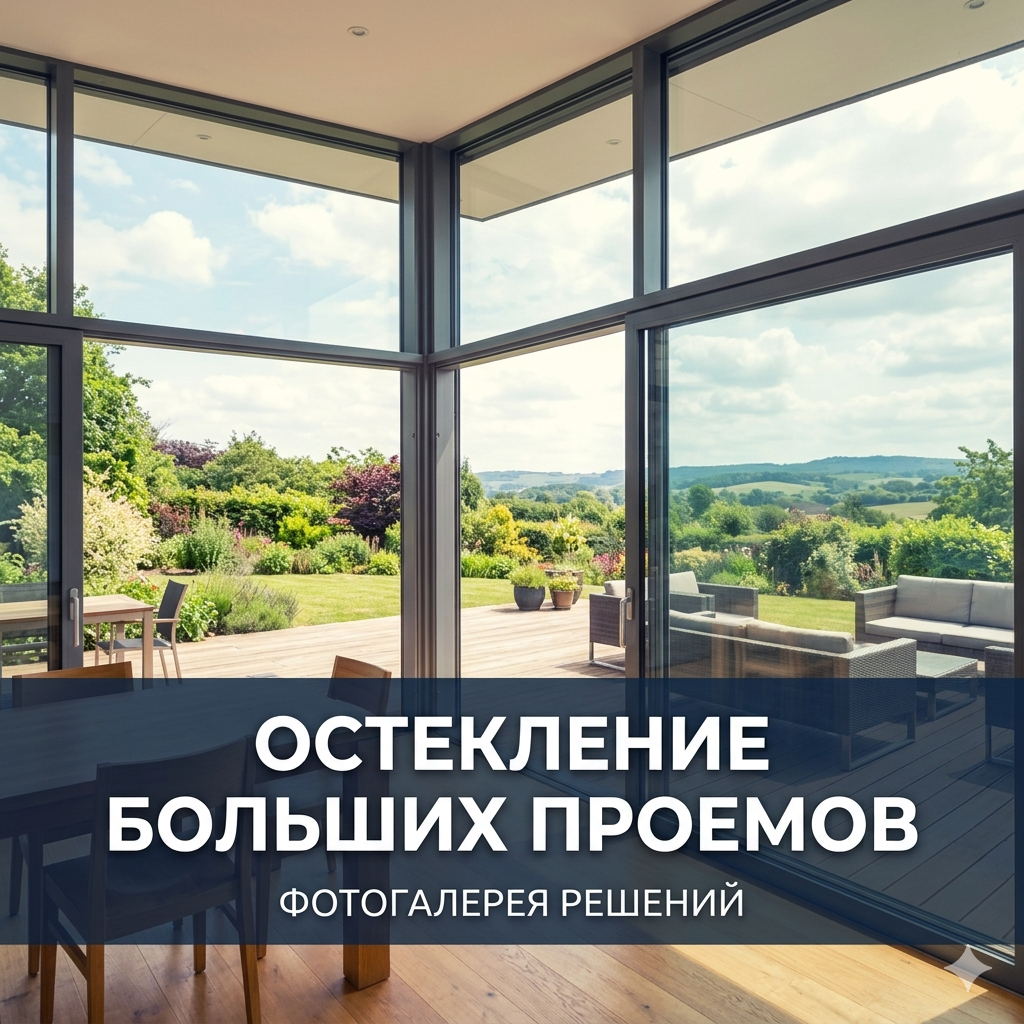Остекление больших проемов